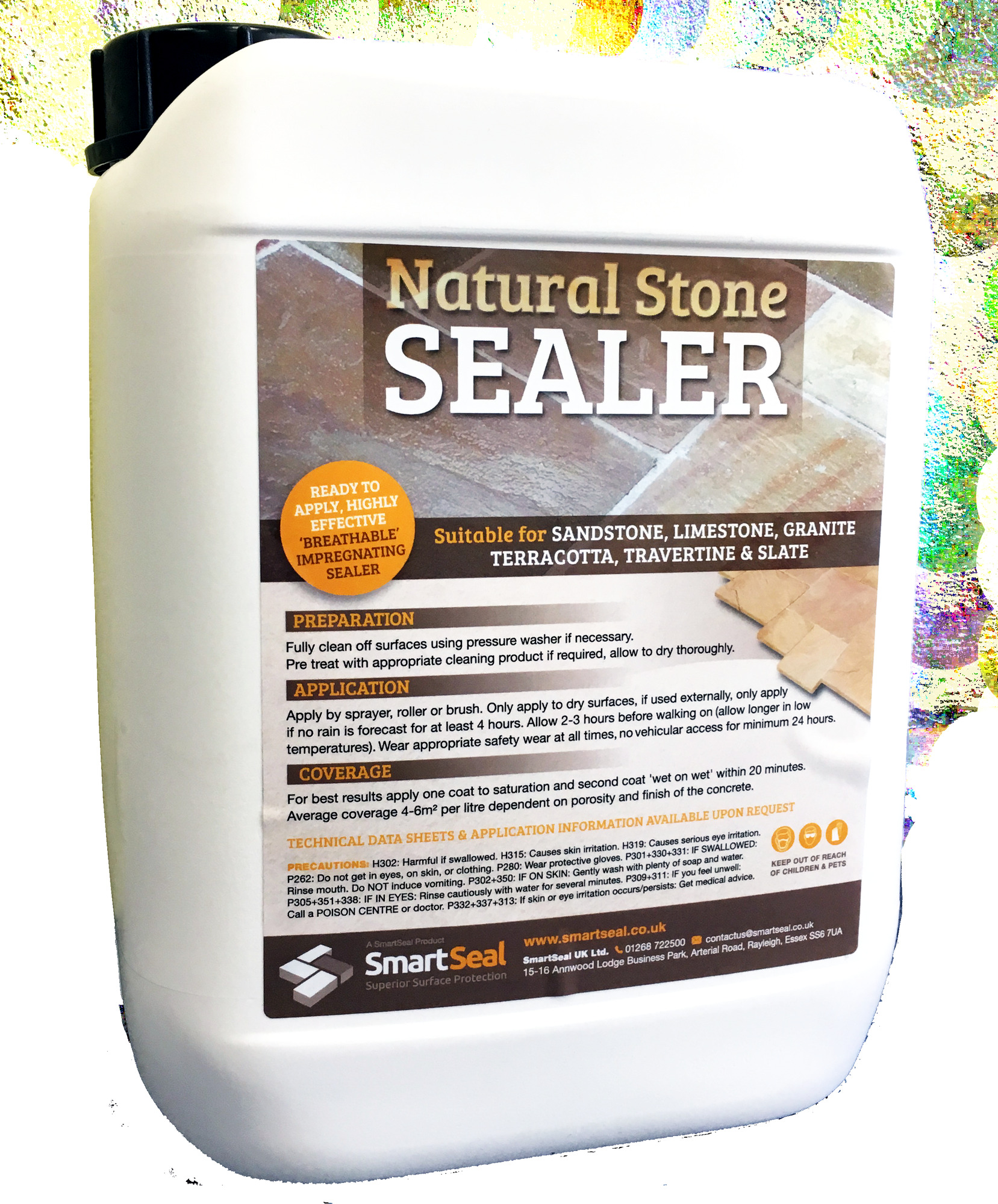 Slate Floor and Patio Sealer in a Wet Look Finish Smartseal
