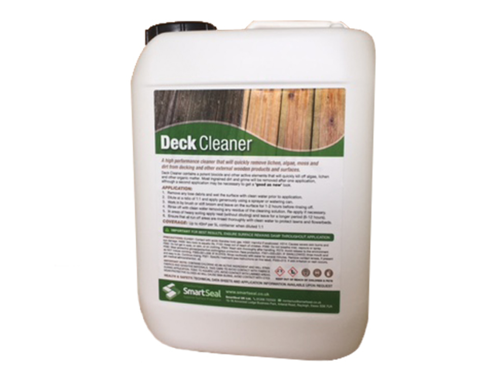 Deck Cleaner High performance cleaner to quickly remove lichen, algae, moss and dirt Smartseal