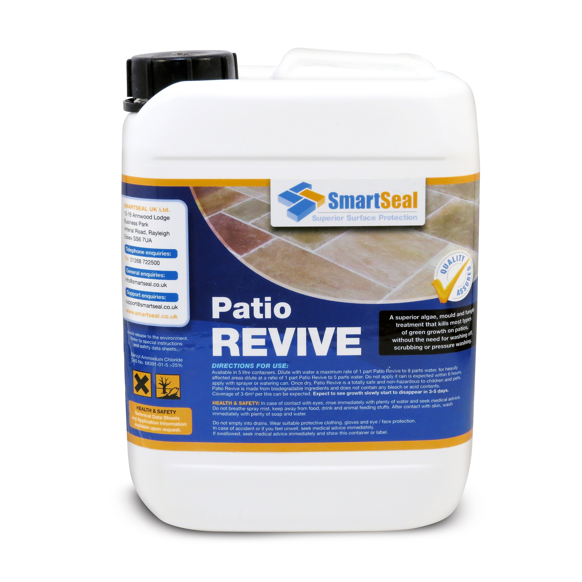 revives; removes algae 100g enough for 5 litres Masonary Cleaner Patio 