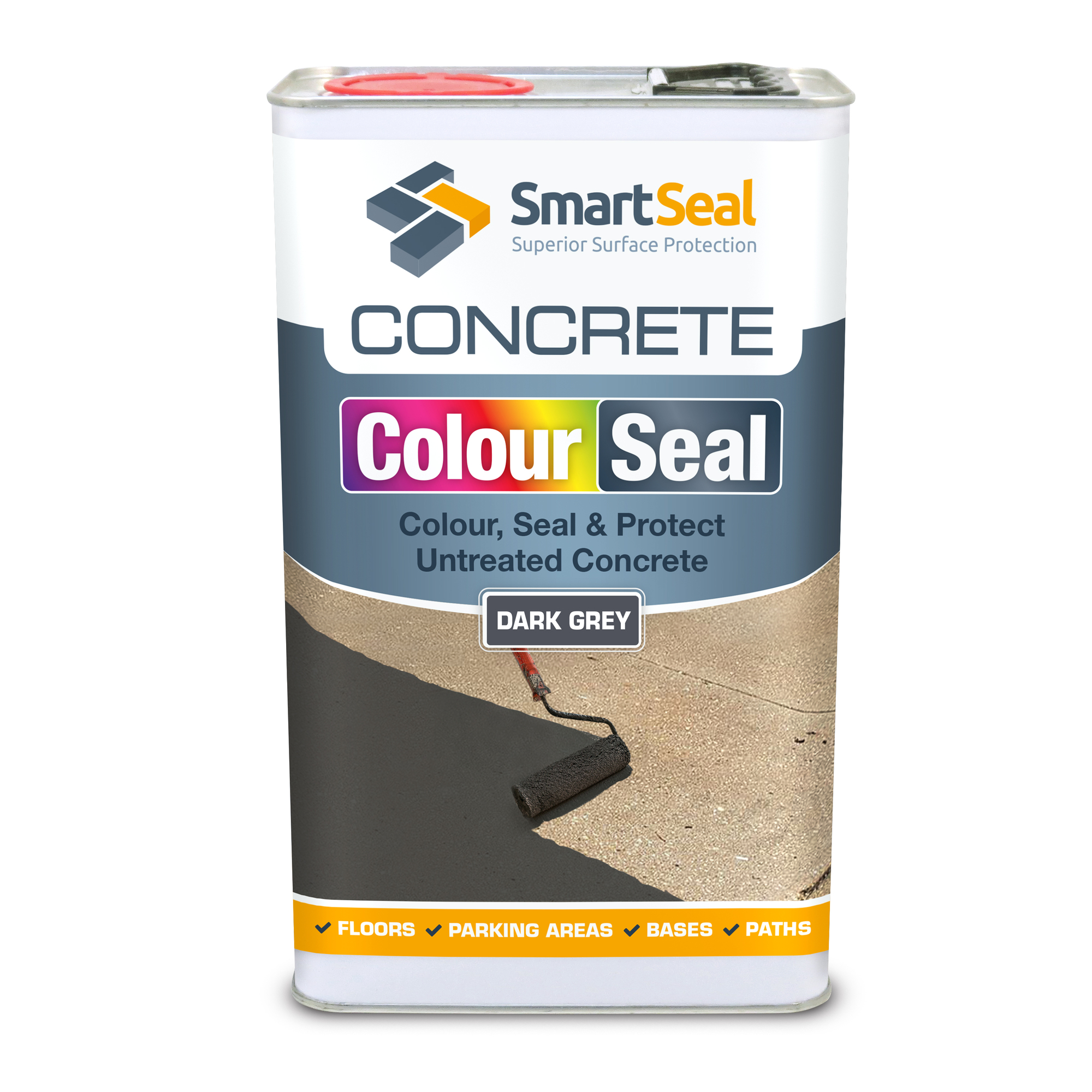 Imprinted concrete coloured driveway sealer paint CHARCOAL GREY hard  wearing