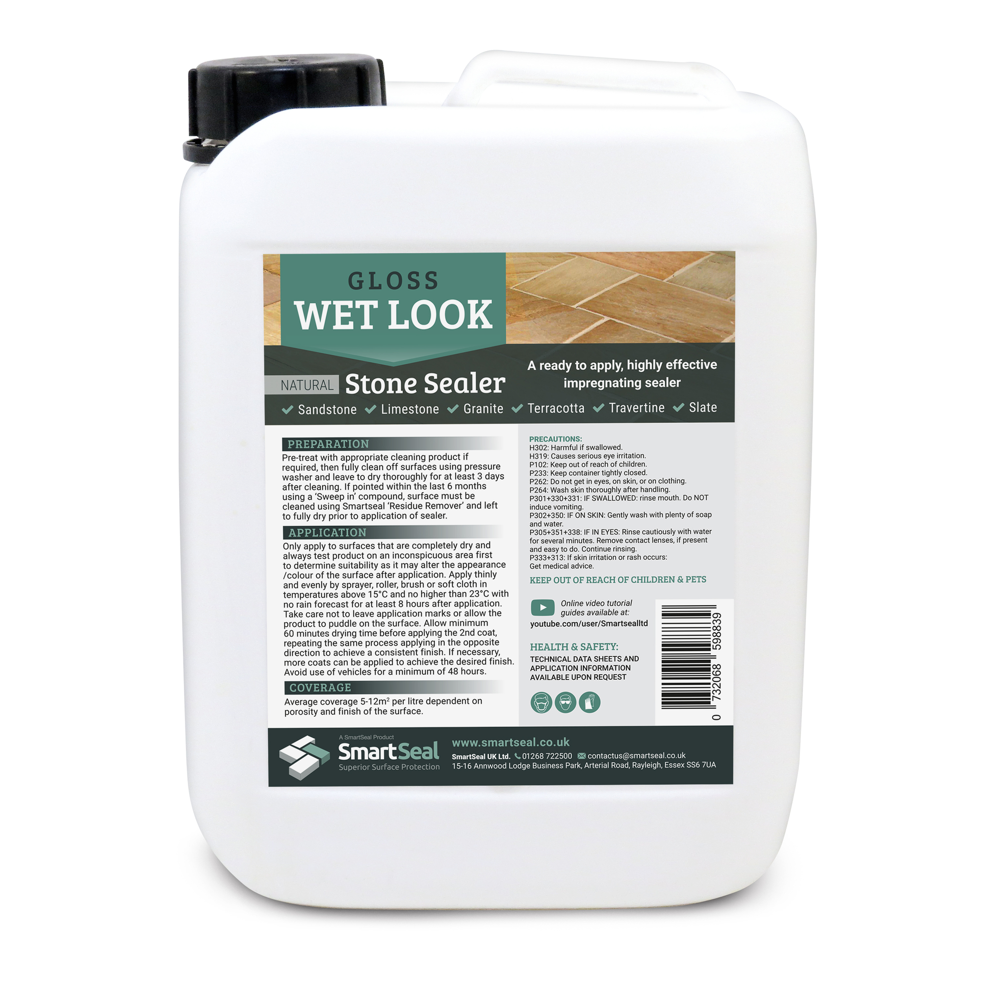 Wet Look Natural Stone Sealer Gloss Satin Wet Look Natural Stone Sealer Gloss