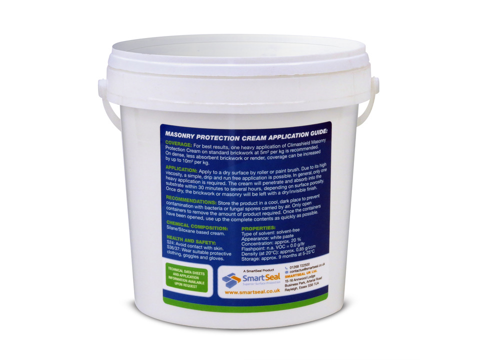 Masonry Protection Cream 25Yr+ Protection Highly Effective Brick and Stone Walls