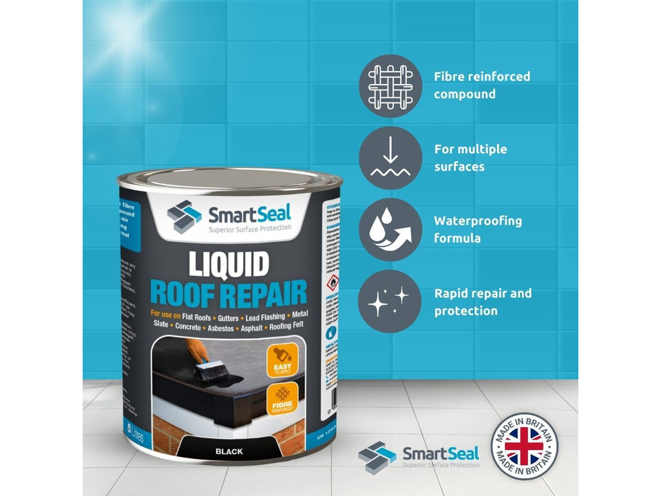 Thompsons 5L Black One Coat Roof Seal - Building Supplies From Build - View #8