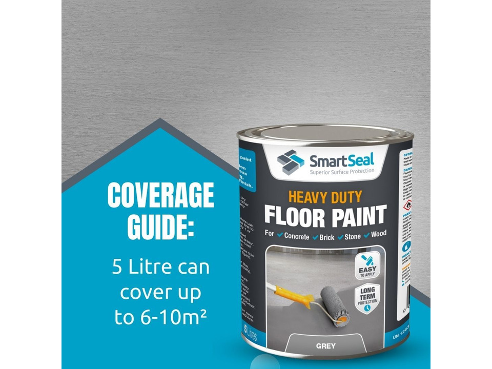 Heavy Duty Floor Paint  GREY (2.5L, 5L & Sample)
