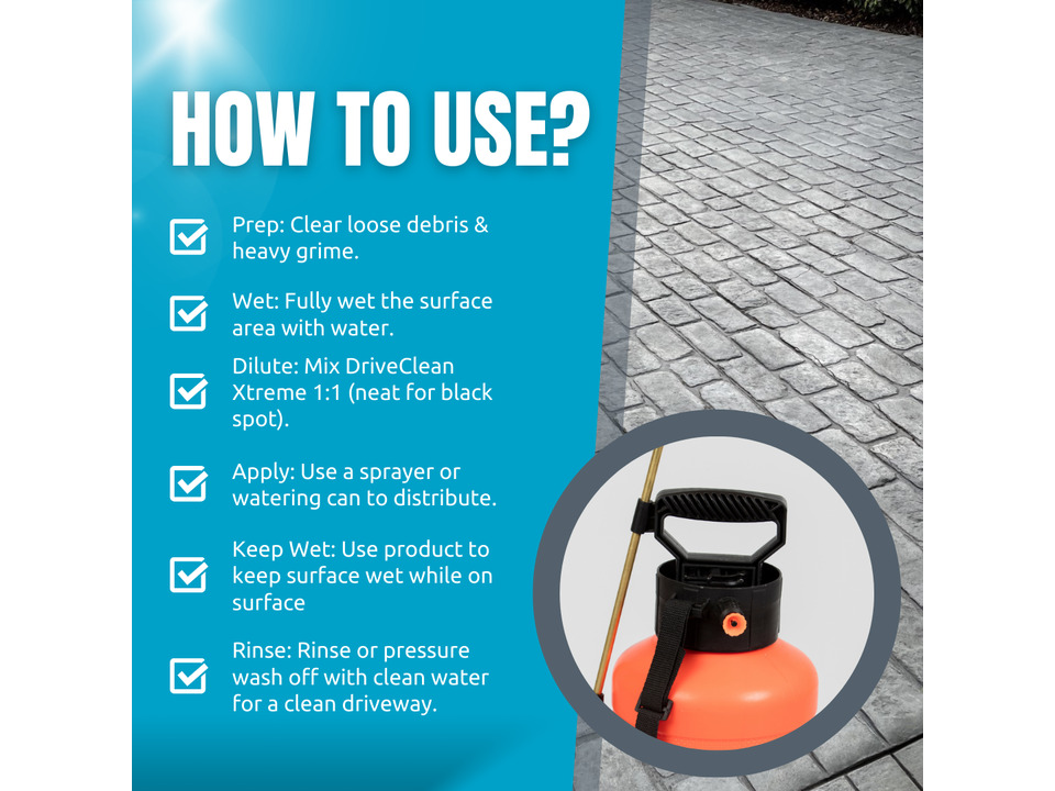 Drive Clean Xtreme  Heavy Duty Driveway Cleaner