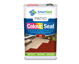 'Patio ColourSeal ' RED Transform, Re-Colour & Restore Old Concrete Paving Slabs, SAVE £000's on Replacement, Easy To Apply, Durable Sealer 