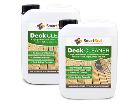 Deck Cleaner  & Wood Cleaner for use on wood and wooden garden furniture - 5 Litre - 2 x 5 Litre. Powerful dirt and algae remover  
