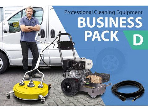 DRIVEWAY & PATIO CLEANING (Business Package D) Commercial Pressure Washer & Rotary-Headed Cleaner