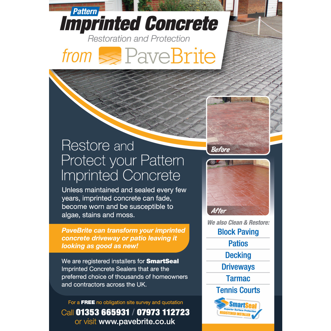 Imprinted Concrete Sealing - Flyers