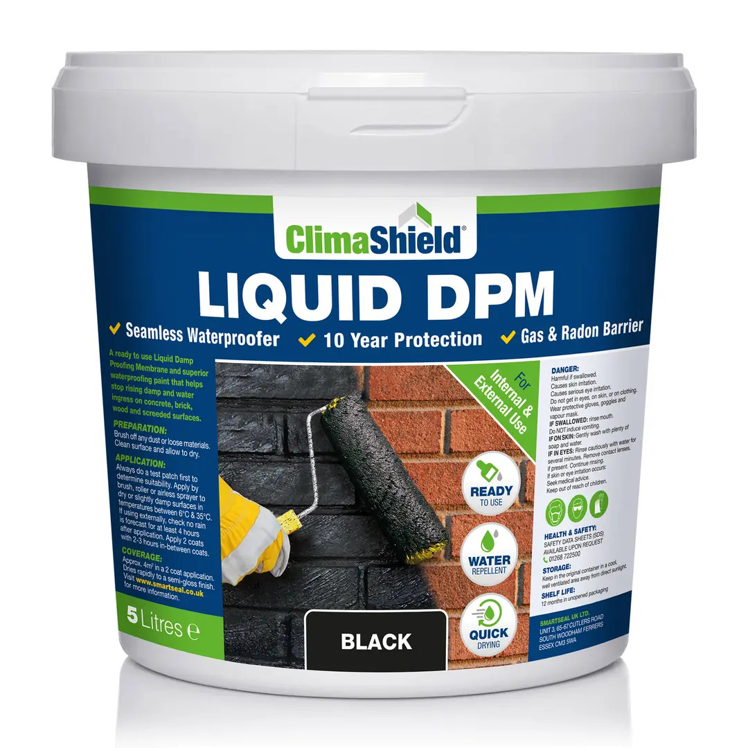 ClimaShield Liquid DPM - Liquid Applied Damp Proof Membrane for Walls & Floors 
