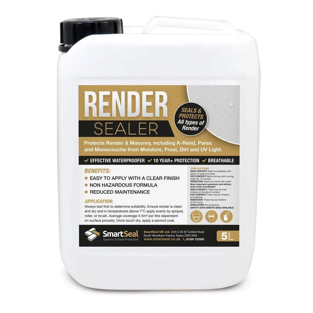 Breathable, invisible render sealant and exterior wall sealer. 