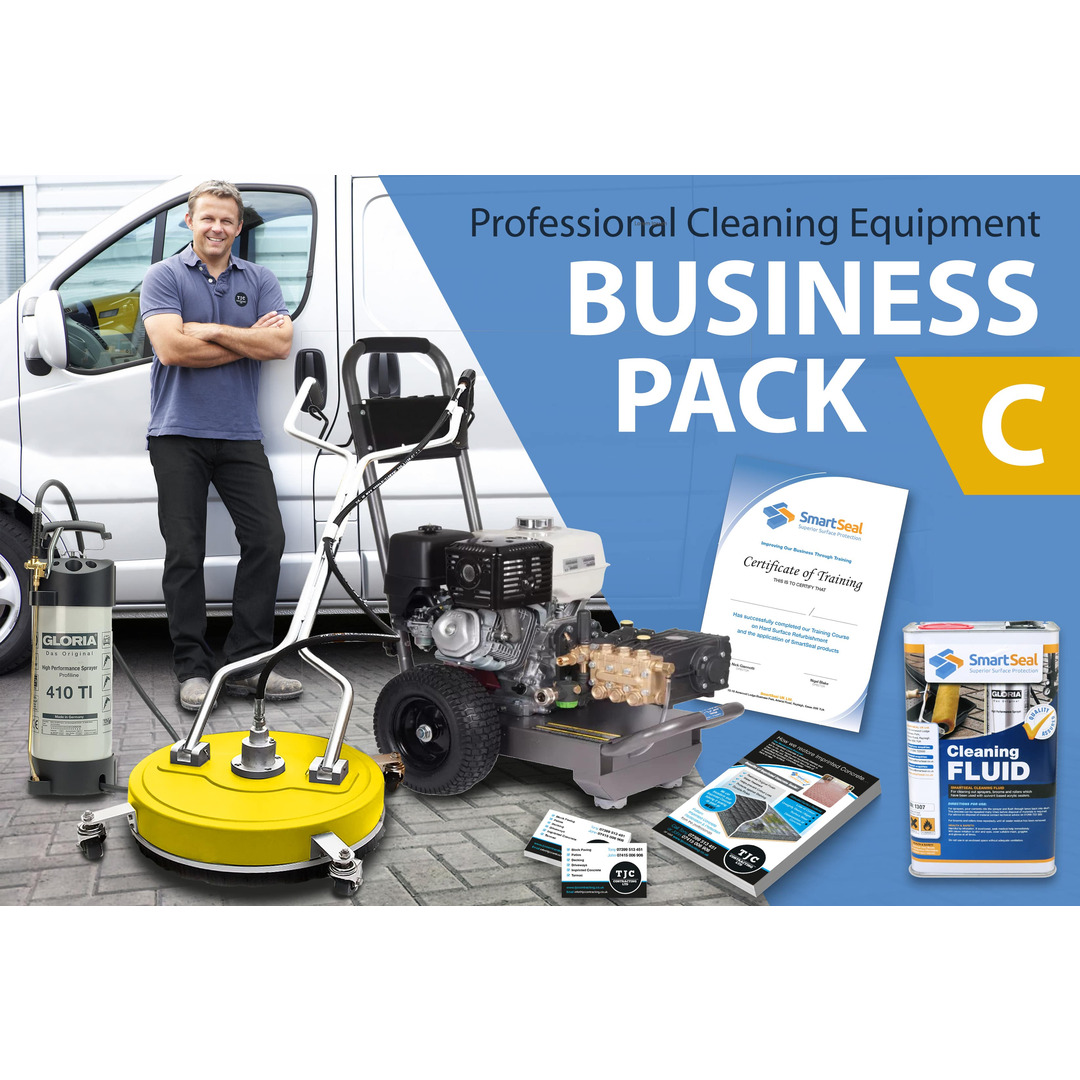 DRIVEWAY & PATIO CLEANING  Business (Pack C) Professional Cleaning  & Sealing Equipment - PLUS Expert TRAINING, Marketing  & Presentation Tools 