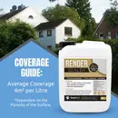 Breathable, invisible render sealant and exterior wall sealer.