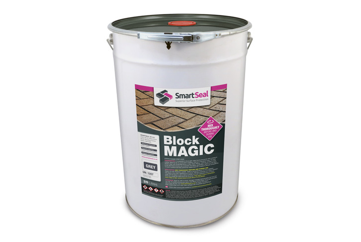 'BLOCK MAGIC' Sealer GREY - Re-colour Old Block Paving -  ALWAYS- Apply 2nd coat of Sealer