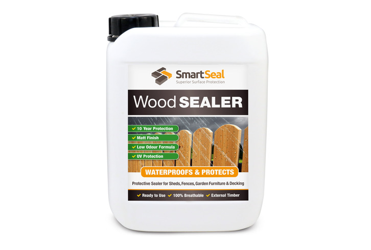 10 YEAR Protection WOOD SEALER Easy to Apply.Clear Finish - STOPS ROTTING Keeps Wood Free of Green & Black Algae. Low Odour Formula
