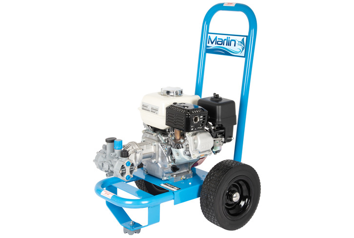 'Marlin' BioWash (Petrol-Driven) Machine - For Application of Cleaning Chemicals for Roofs & Render