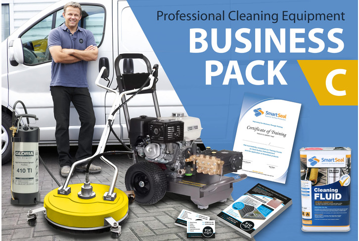 DRIVEWAY CLEANING BUSINESS (Package C) Professional Cleaning Equipment - PLUS Expert TRAINING & Marketing Tools for DRIVES